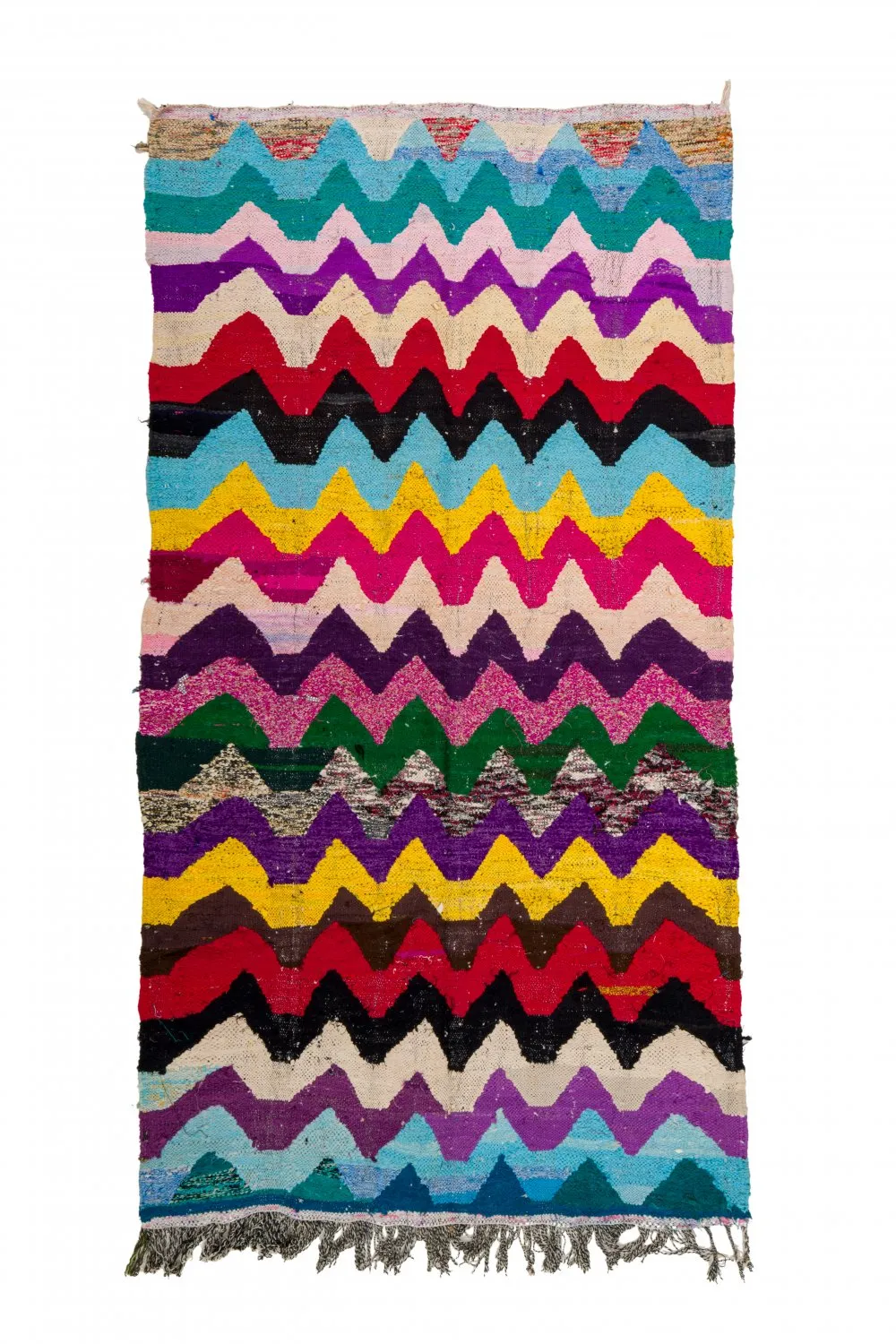 Koberec Berbere Marocký Boucherouite 125 x 235 cm