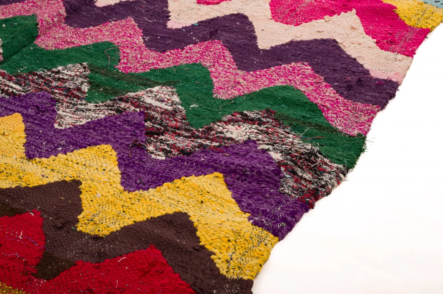 Koberec Berbere Marocký Boucherouite 125 x 235 cm