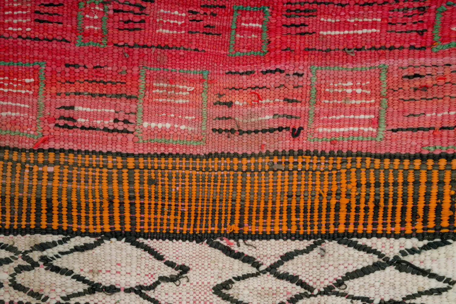 Koberec Berbere Marocký Boucherouite 150 x 365 cm