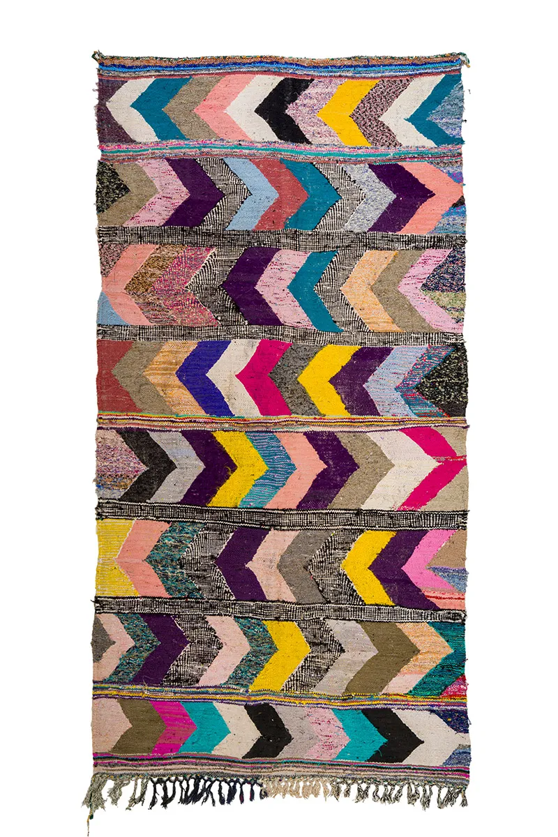 Koberec Berbere Marocký Boucherouite 160 x 325 cm