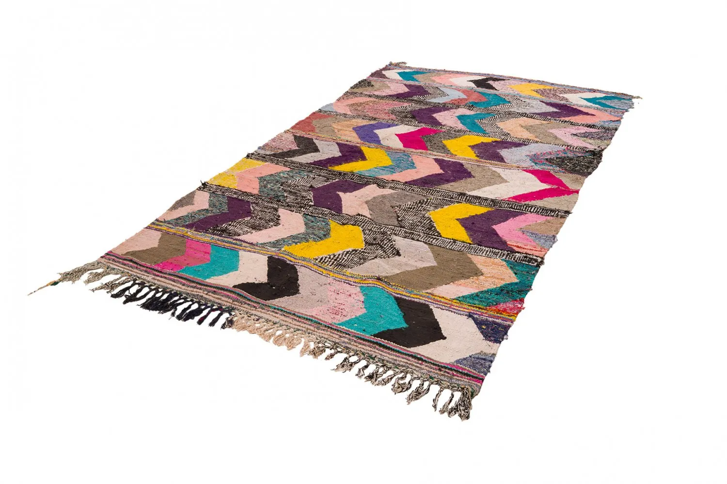 Koberec Berbere Marocký Boucherouite 160 x 325 cm