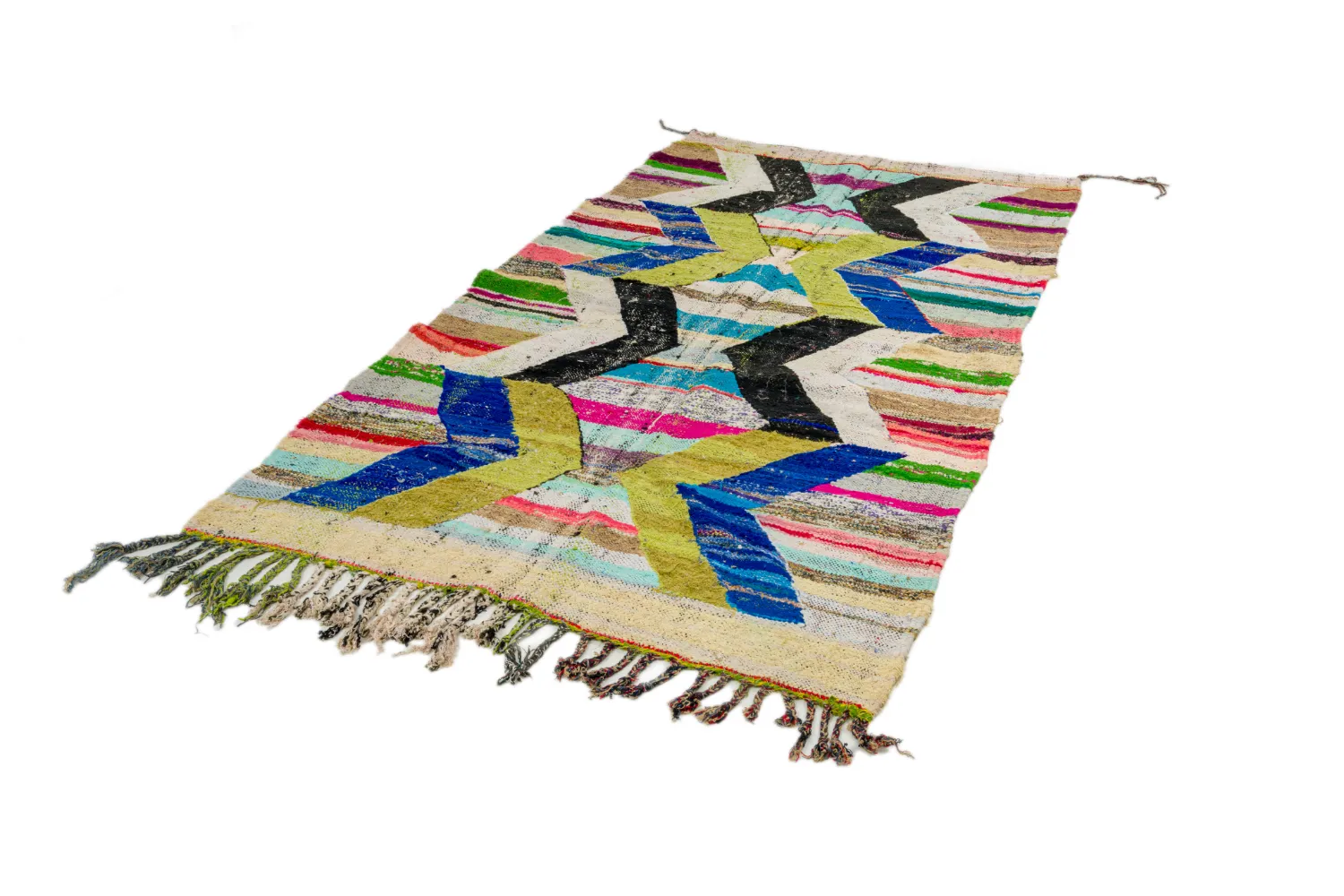 Koberec Berbere Marocký Boucherouite 135 x 250 cm