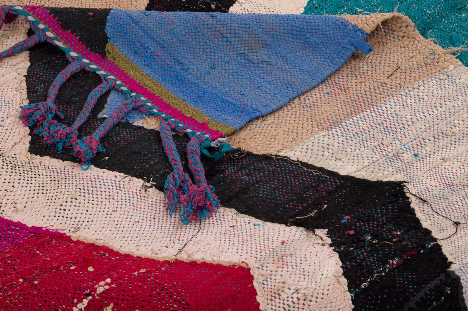 Koberec Berbere Marocký Boucherouite 145 x 265 cm