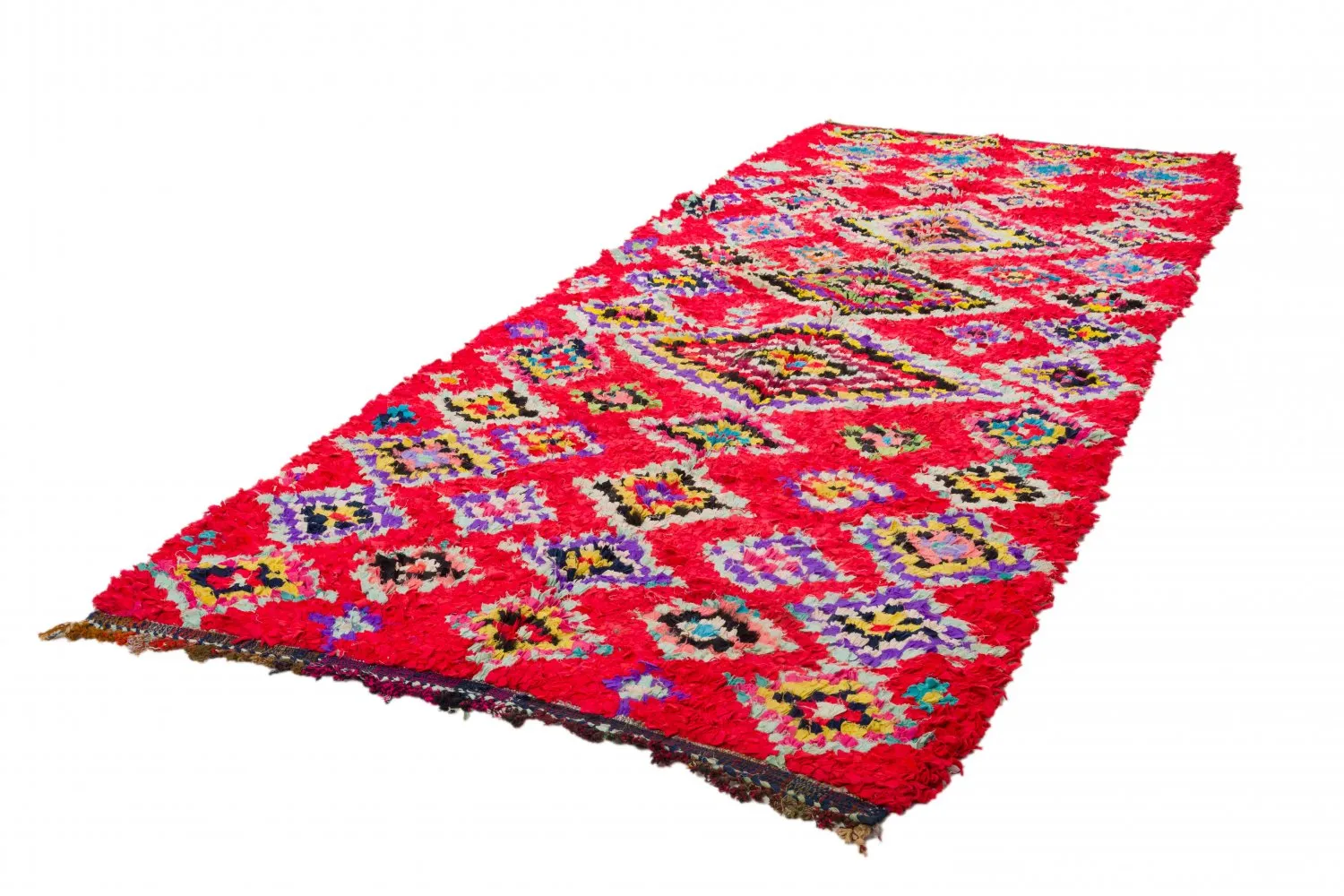 Koberec Berbere Marocký Boucherouite 320 x 130 cm