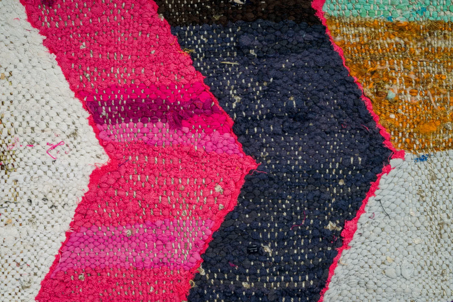 Koberec Berbere Marocký Boucherouite 150 x 255 cm