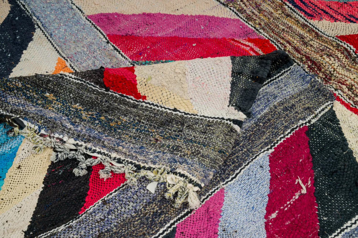 Koberec Berbere Marocký Boucherouite 140 x 210 cm