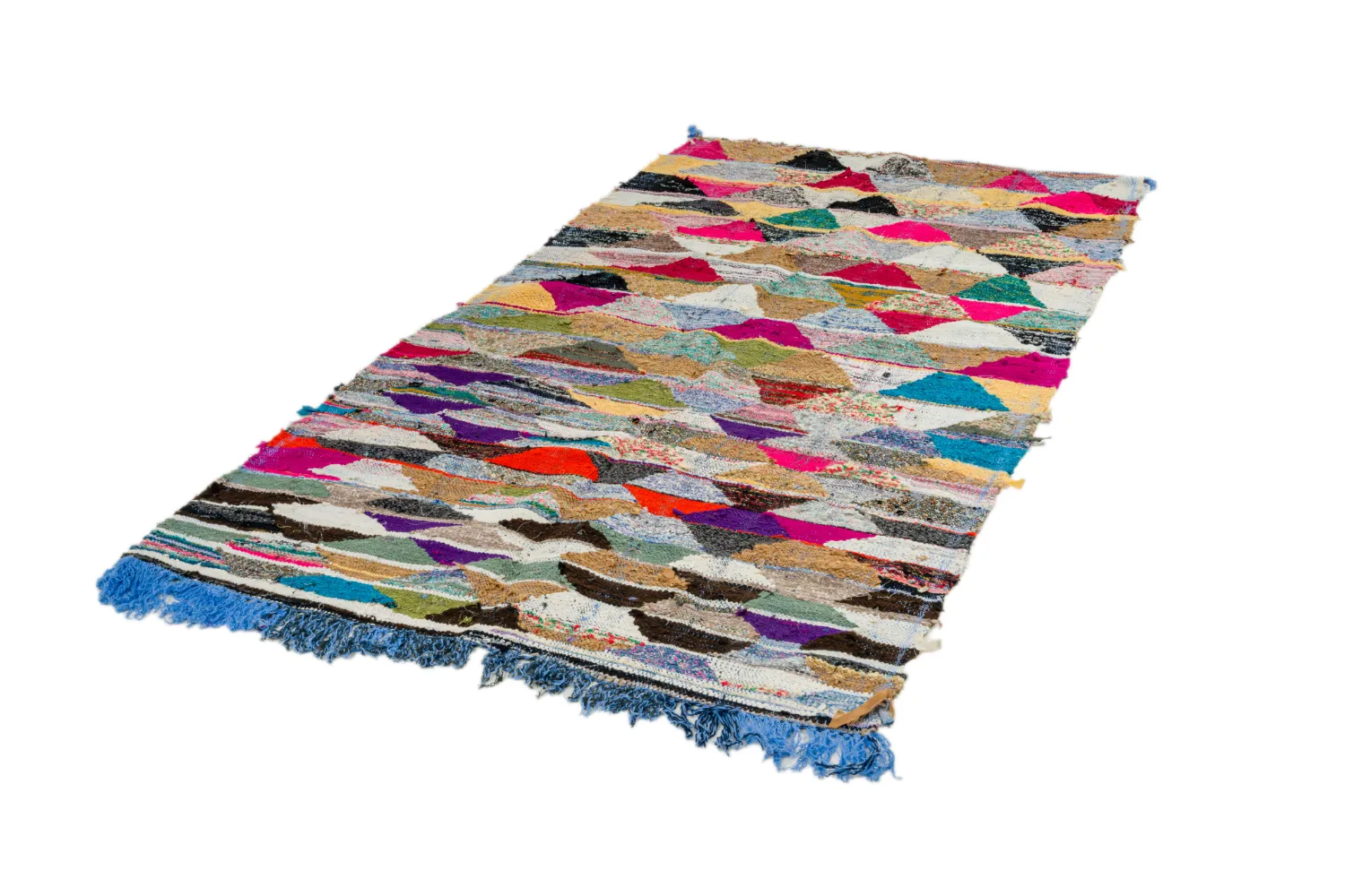 Koberec Berbere Marocký Boucherouite 150 x 255 cm