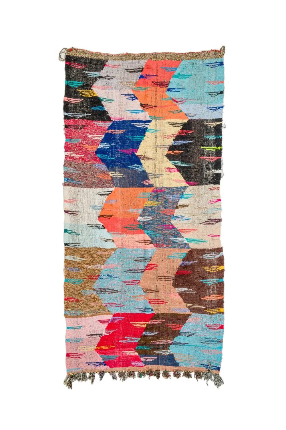 Koberec Berbere Marocký Boucherouite 135 x 265 cm