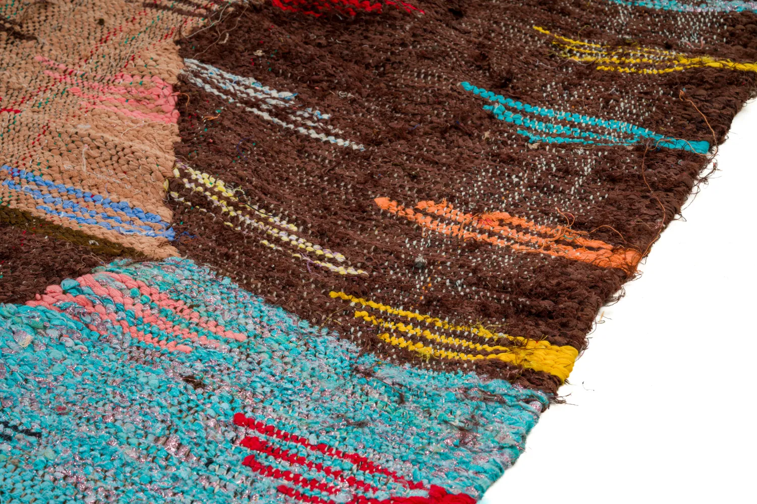 Koberec Berbere Marocký Boucherouite 135 x 265 cm