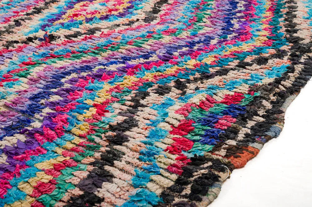 Koberec Berbere Marocký Boucherouite 305 x 155 cm