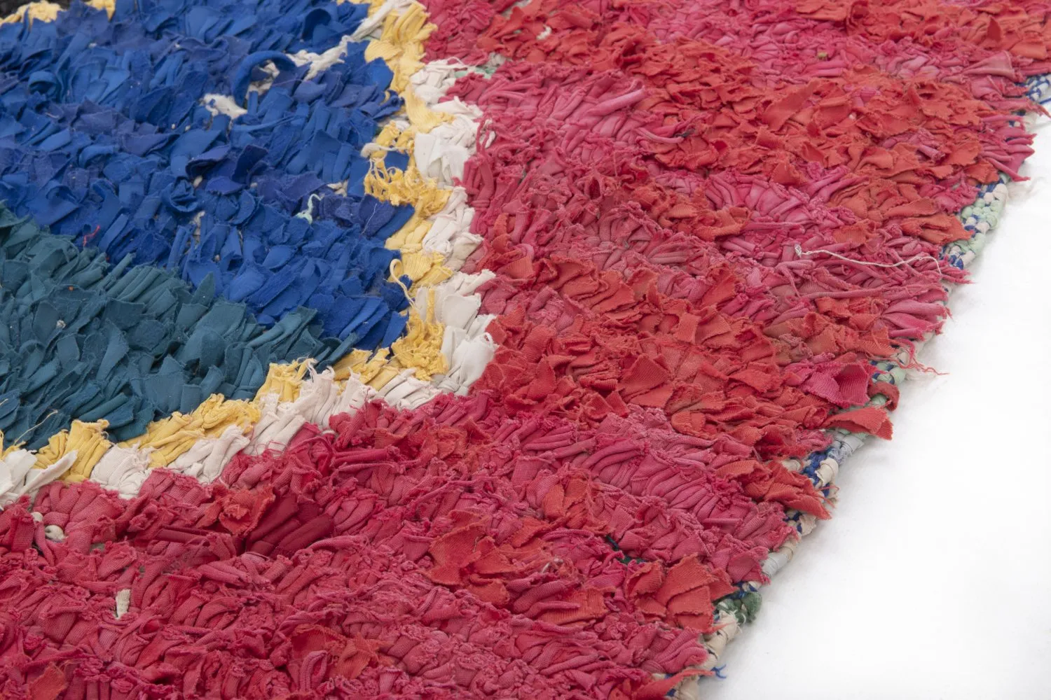 Berberská rohož Marocký Boucherouite 250 x 120 cm