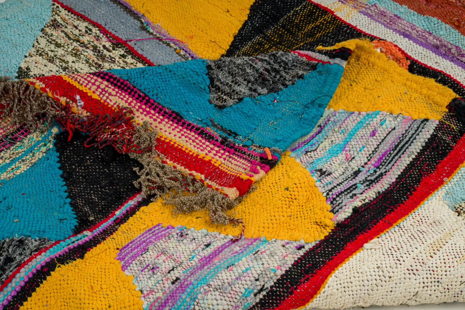 Koberec Berbere Marocký Boucherouite 135 x 270 cm