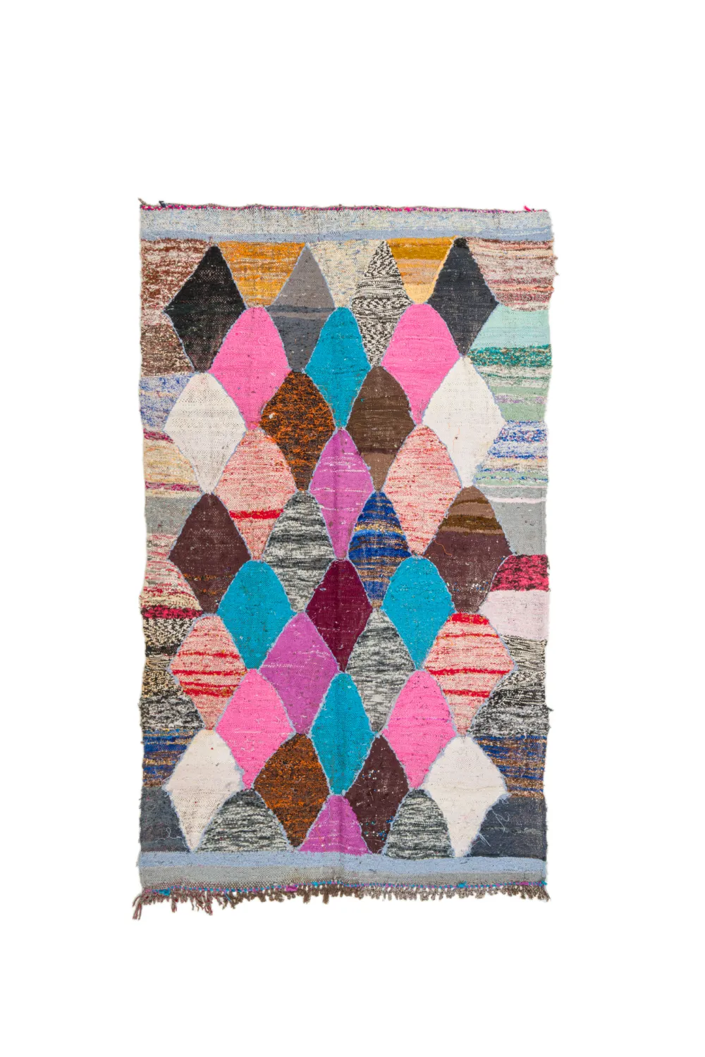 Koberec Berbere Marocký Boucherouite 125 x 225 cm