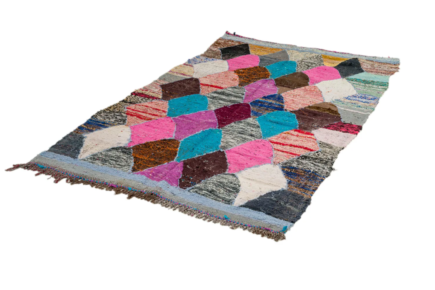 Koberec Berbere Marocký Boucherouite 125 x 225 cm