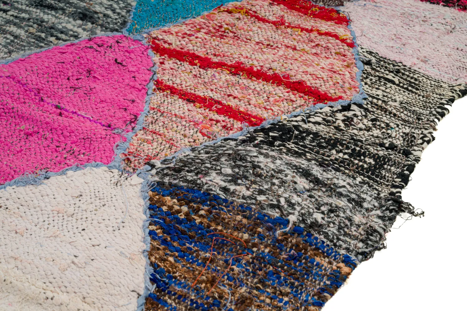 Koberec Berbere Marocký Boucherouite 125 x 225 cm