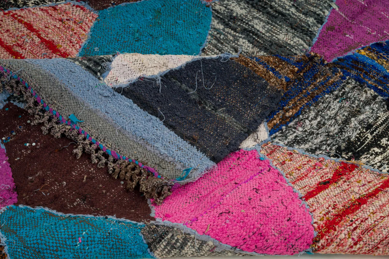 Koberec Berbere Marocký Boucherouite 125 x 225 cm