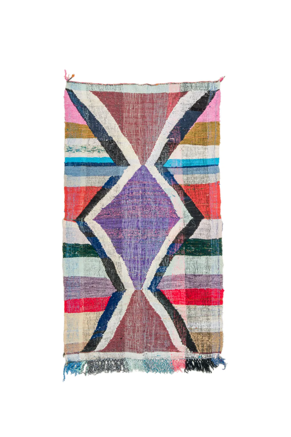 Koberec Berbere Marocký Boucherouite 125 x 210 cm