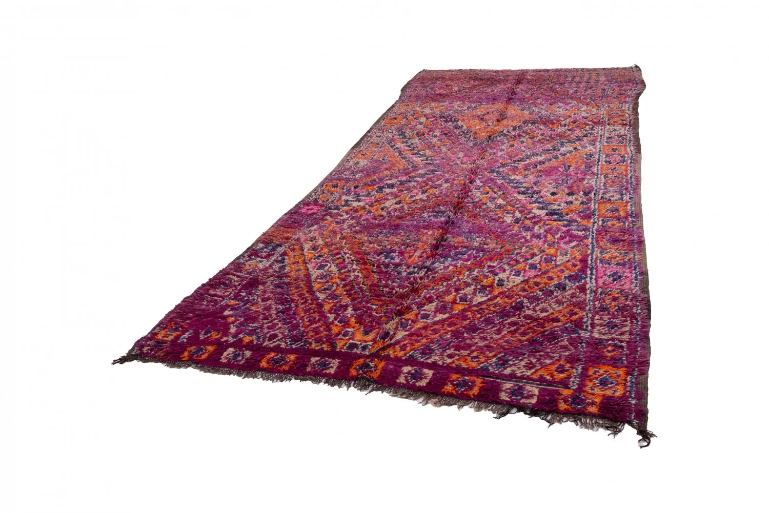 Marocký kilim koberec Azilal 390 x 165 cm