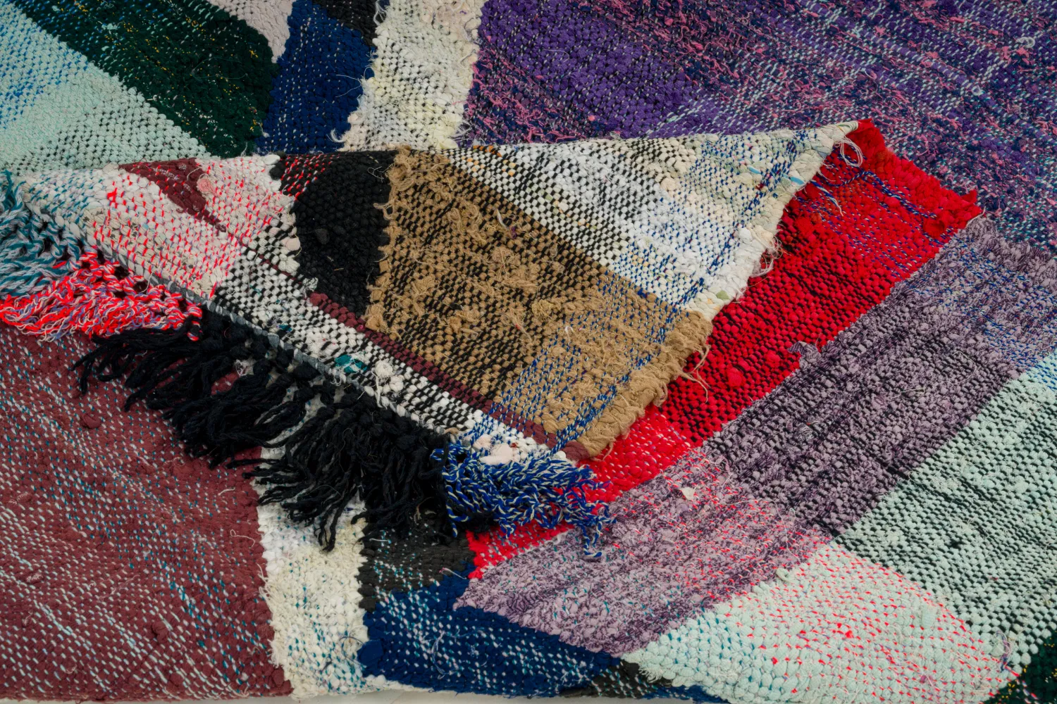 Koberec Berbere Marocký Boucherouite 125 x 210 cm