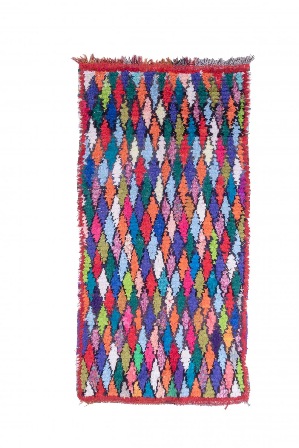 Marockansk Boucherouite-matta 230 x 115 cm