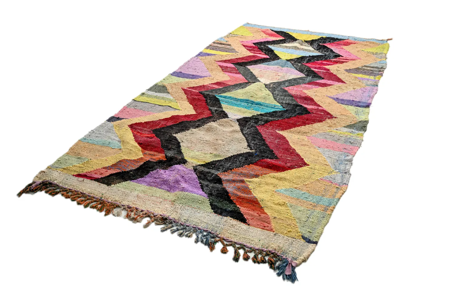 Koberec Berbere Marocký Boucherouite 150 x 300 cm