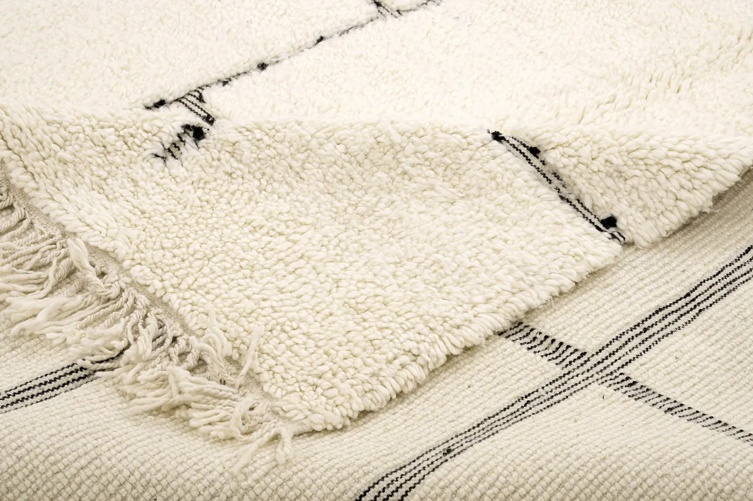 Kilimový koberec Marocký Beni Ourain 210 x 295 cm