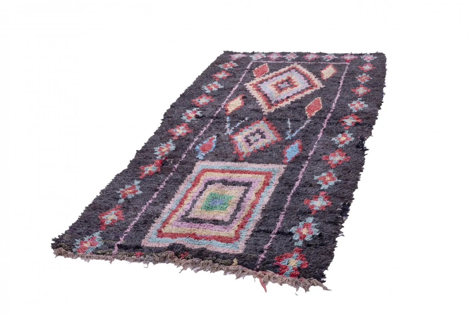 Marockansk Boucherouite-matta 240 x 120 cm
