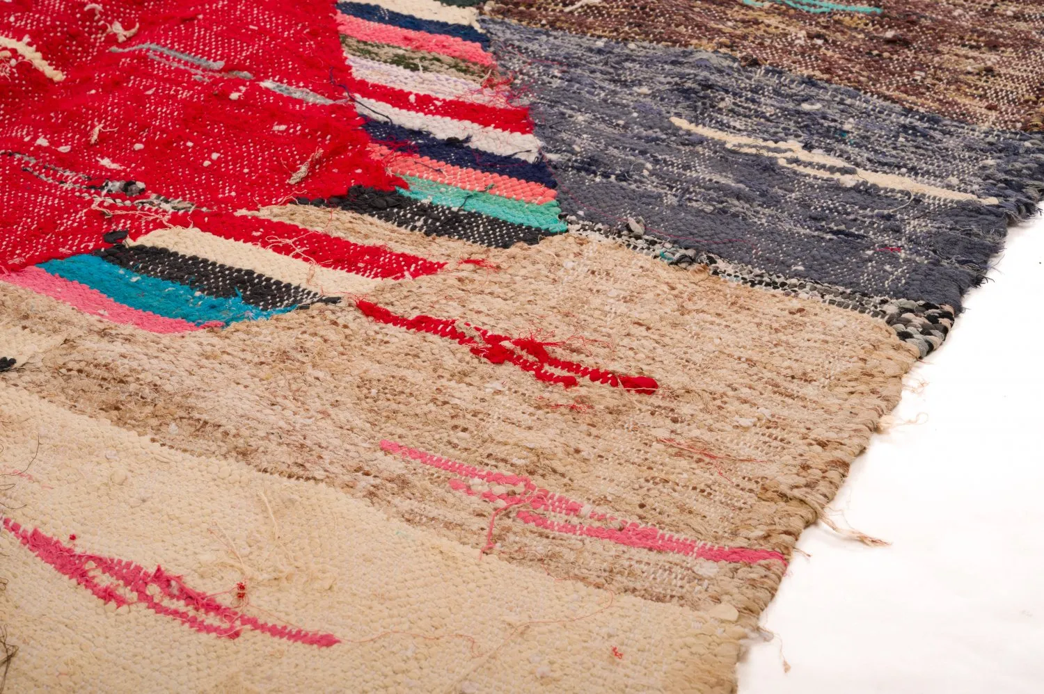 Koberec Berbere Marocký Boucherouite 125 x 240 cm