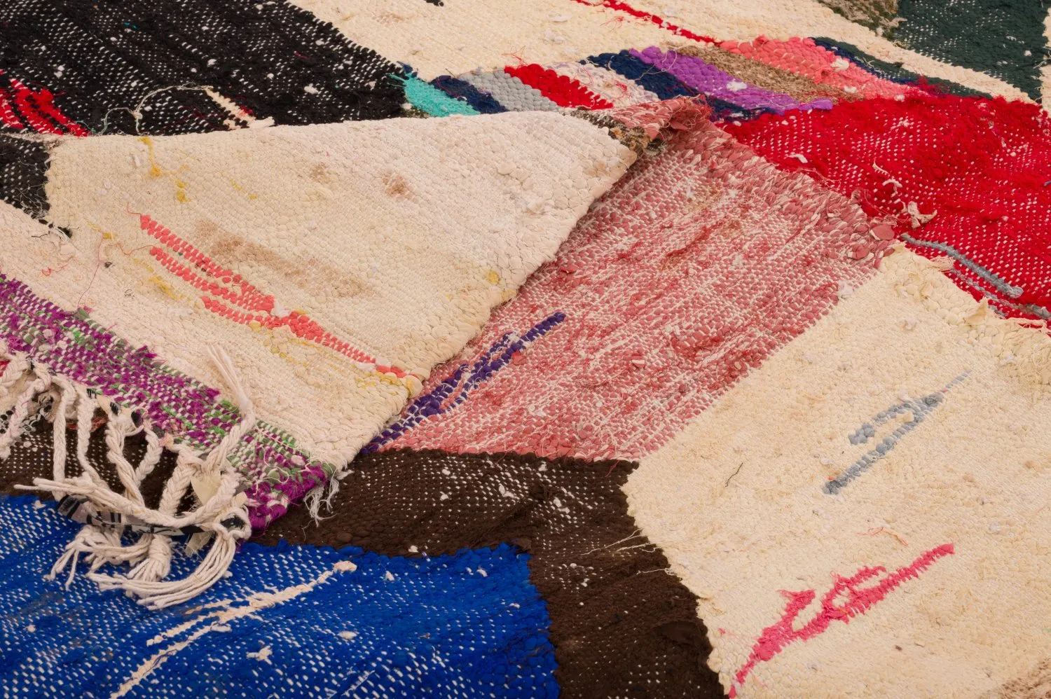 Koberec Berbere Marocký Boucherouite 125 x 240 cm