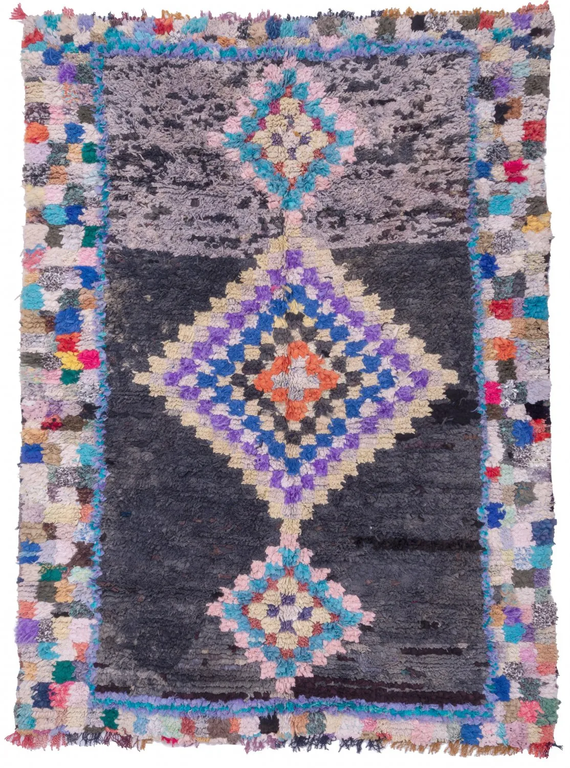 Marockansk Boucherouite-matta 215 x 160 cm