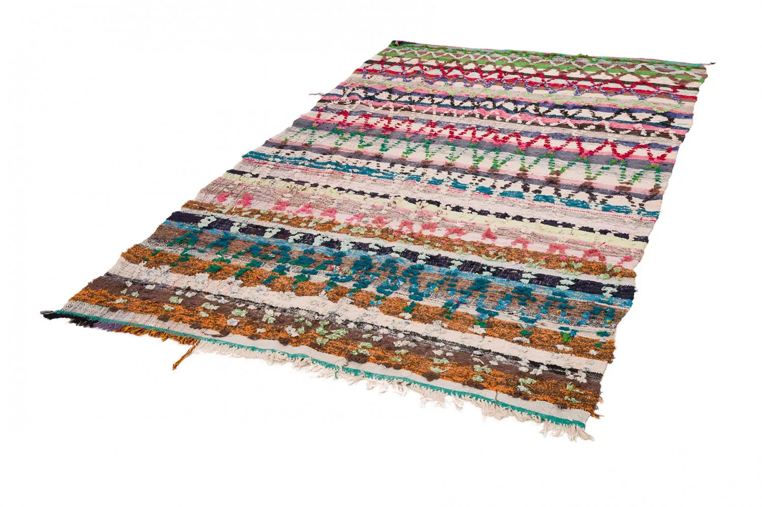 Koberec Berbere Marocký Boucherouite 150 x 280 cm