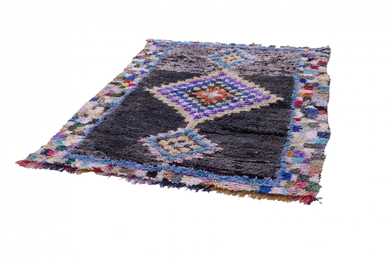 Marockansk Boucherouite-matta 215 x 160 cm