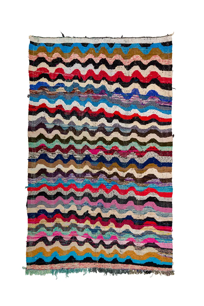 Koberec Berbere Marocký Boucherouite 170 x 270 cm
