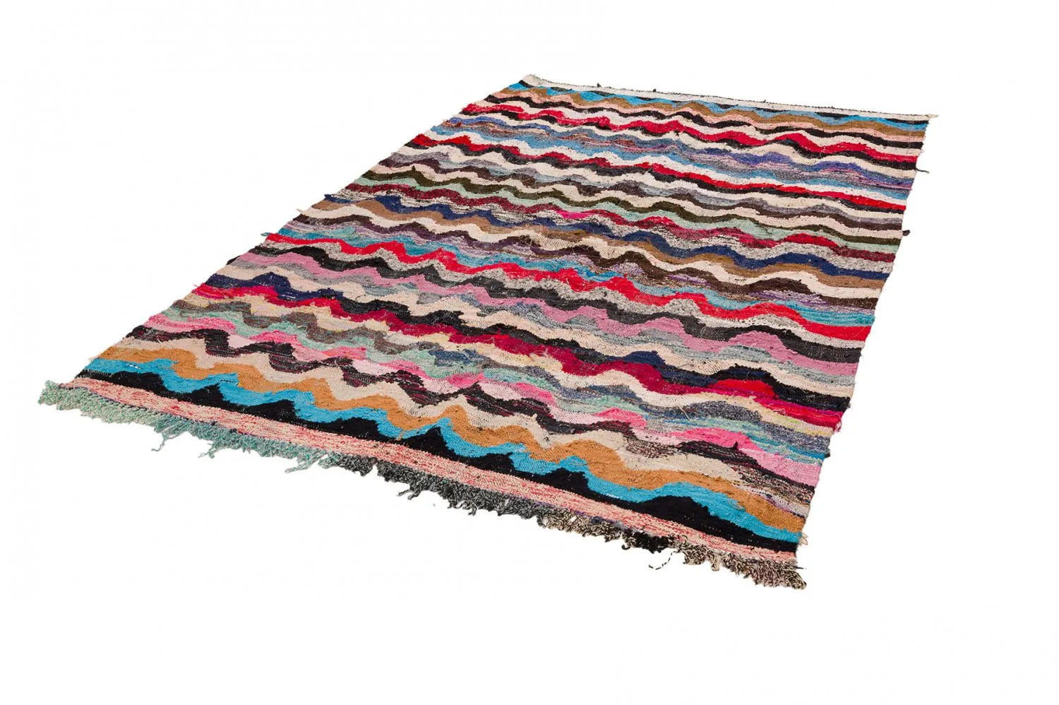 Koberec Berbere Marocký Boucherouite 170 x 270 cm