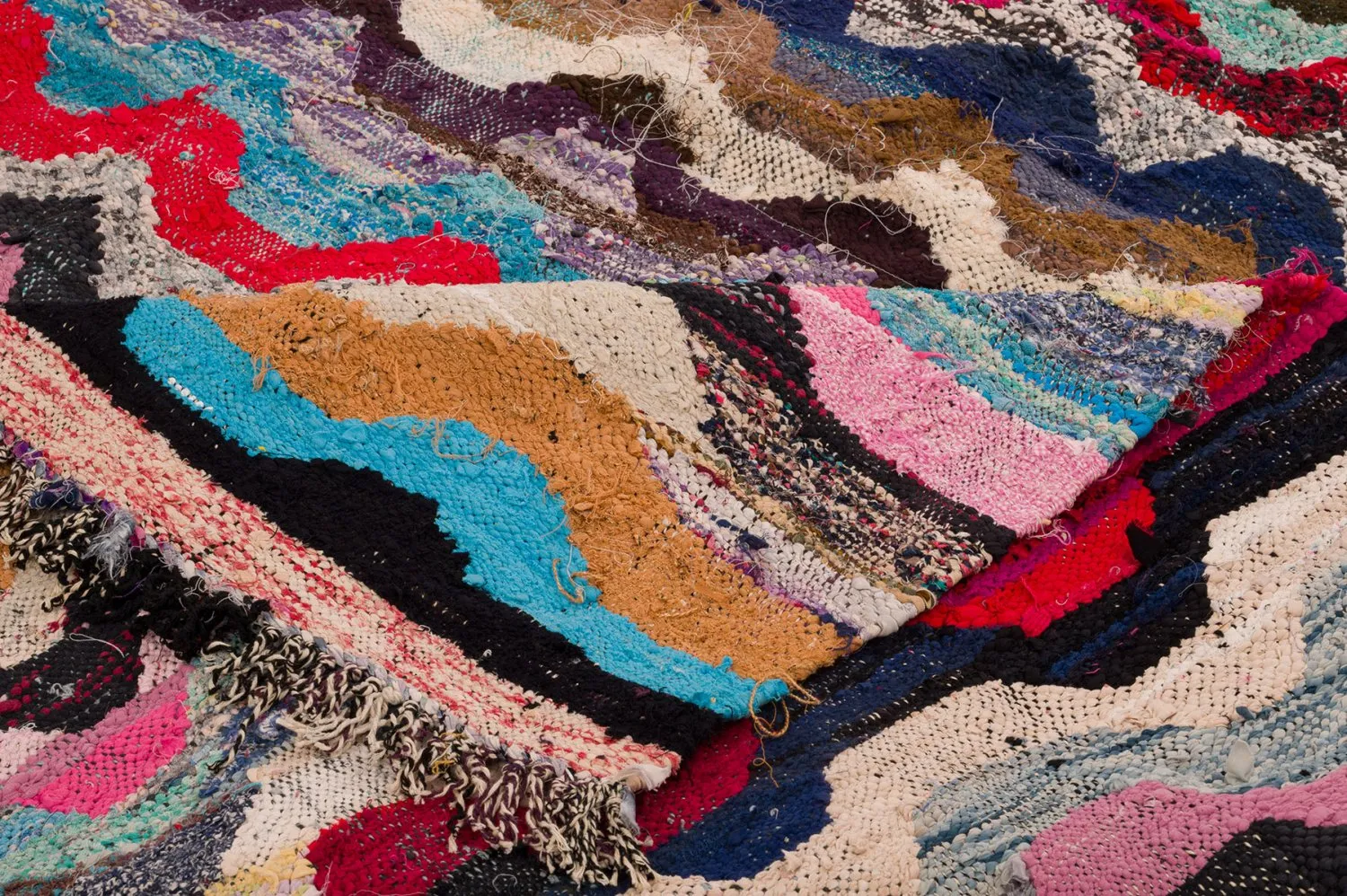 Koberec Berbere Marocký Boucherouite 170 x 270 cm