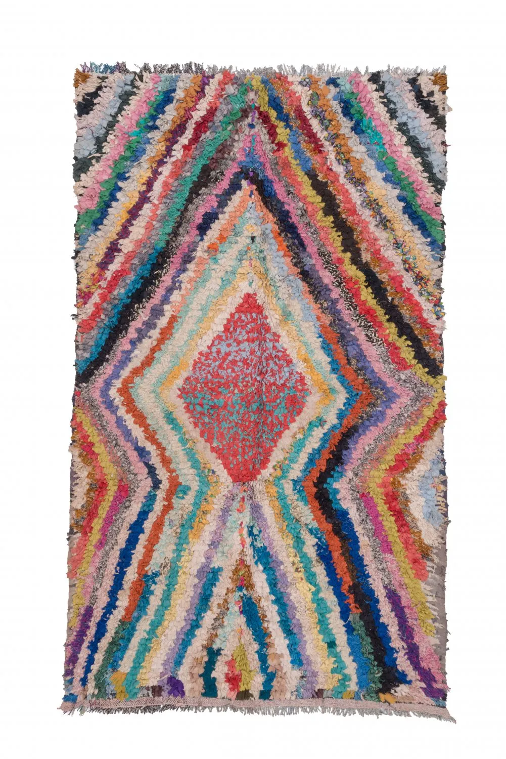 Marockansk Boucherouite-matta 255 x 150 cm