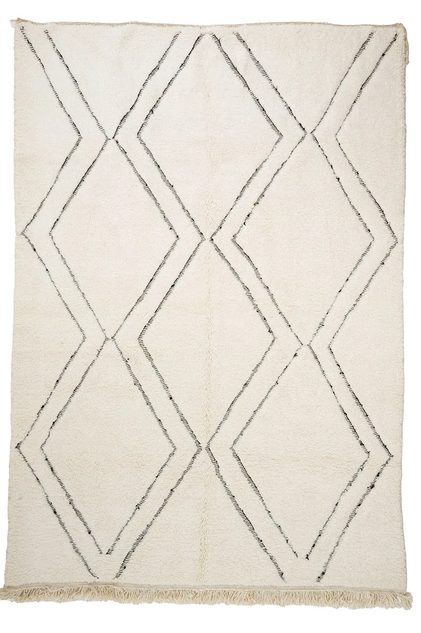 Kilimový koberec Marocký Beni Ourain 210 x 300 cm