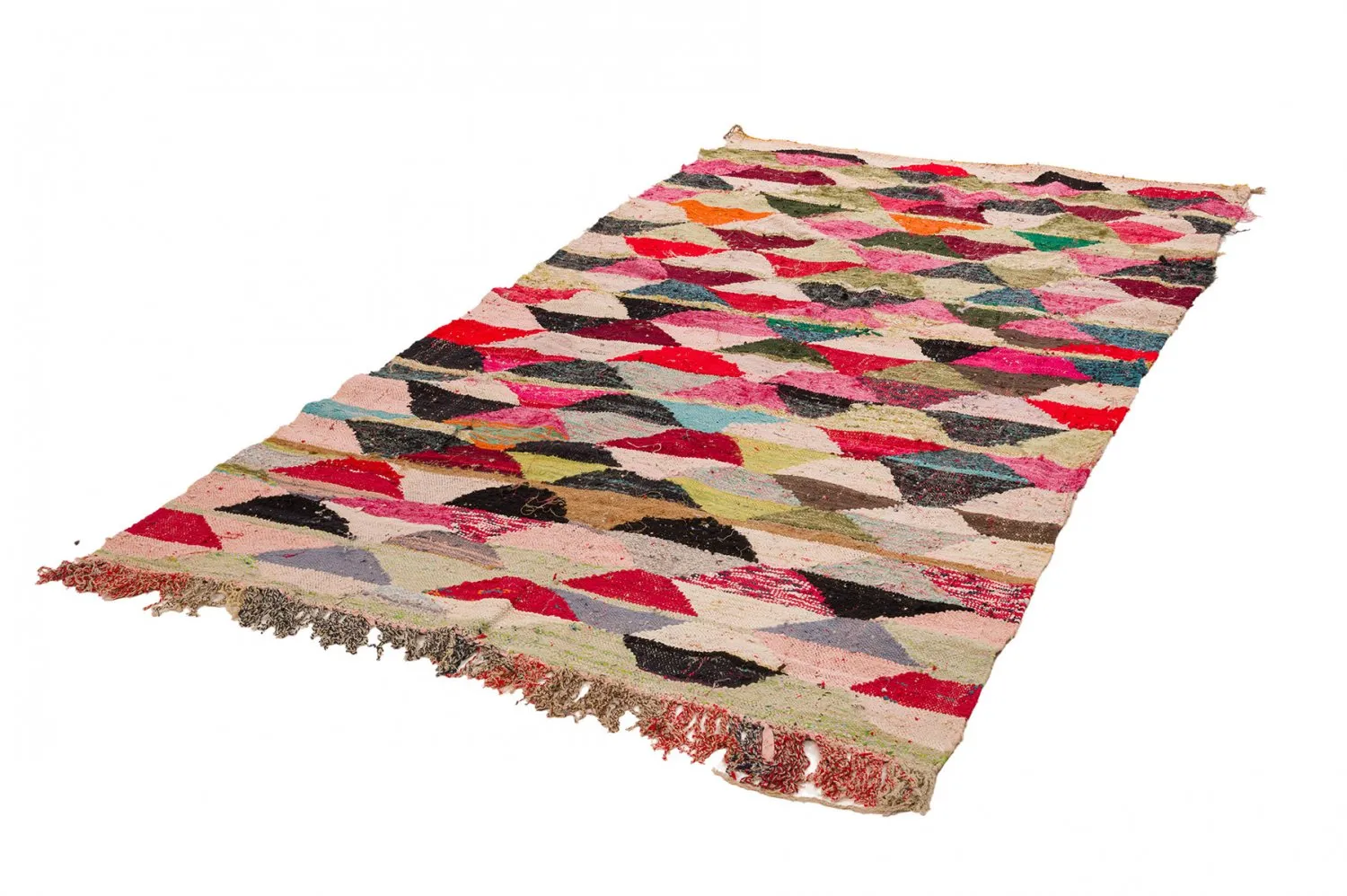 Koberec Berbere Marocký Boucherouite 155 x 290 cm