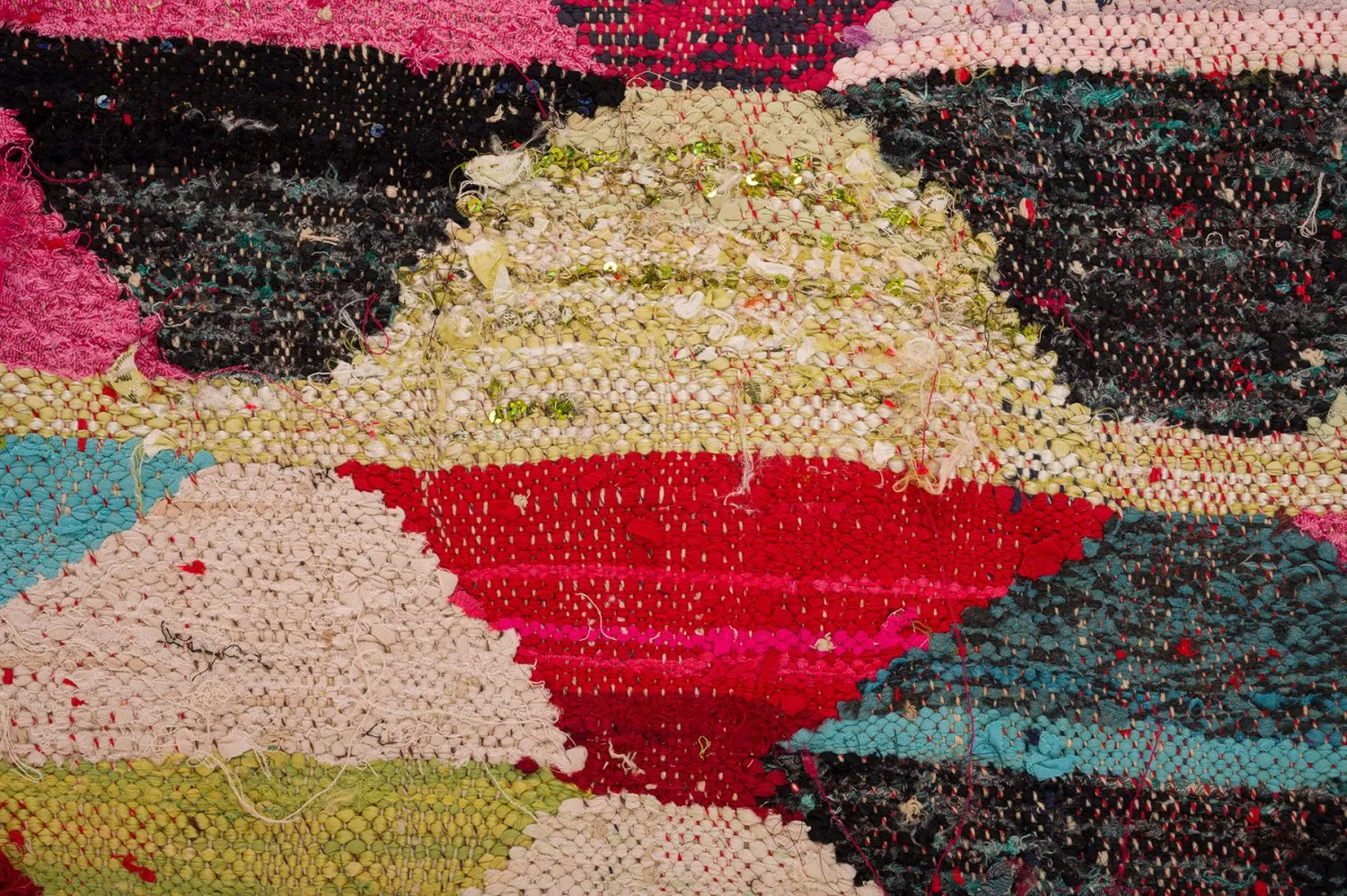 Koberec Berbere Marocký Boucherouite 155 x 290 cm