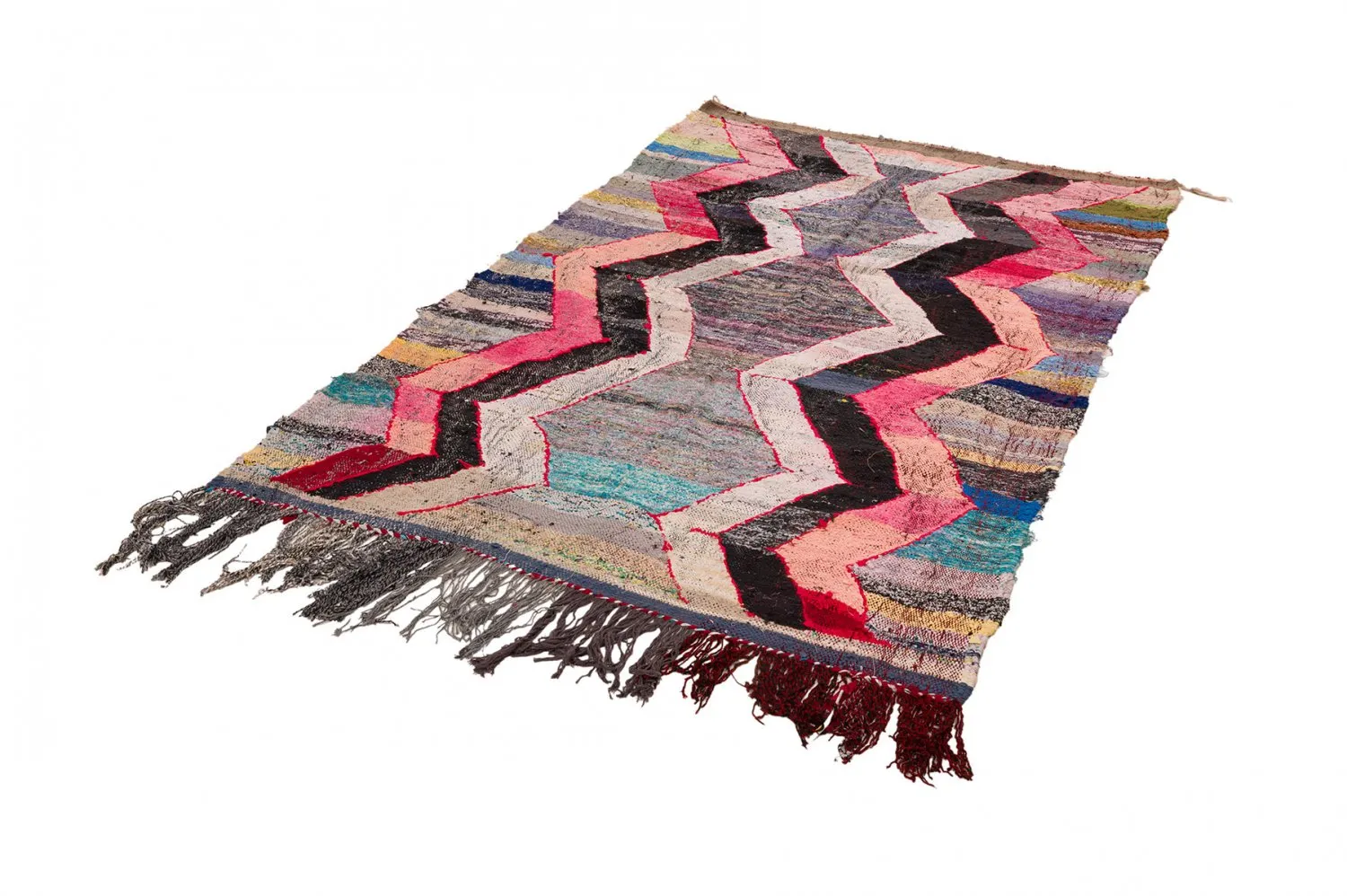 Koberec Berbere Marocký Boucherouite 150 x 260 cm