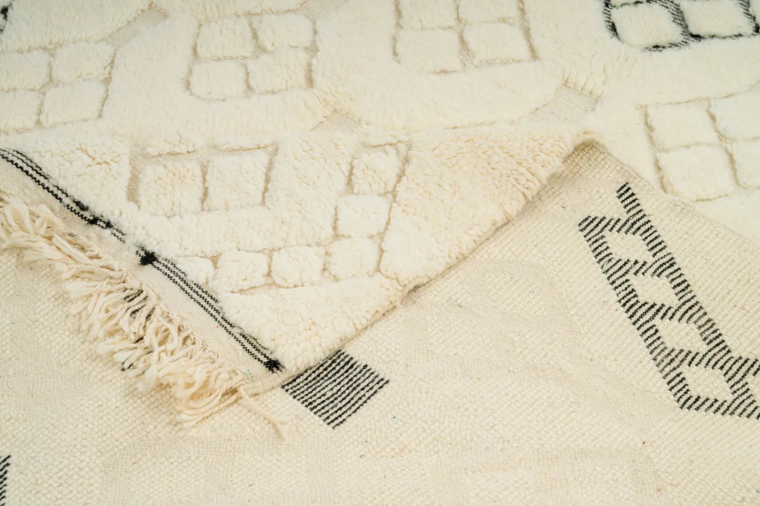 Kilimová rohož Marocký Beni Ourain 160 x 260 cm