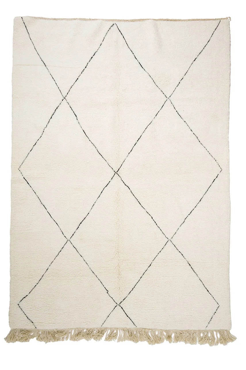 Kilimový koberec Marocký Beni Ourain 210 x 295 cm