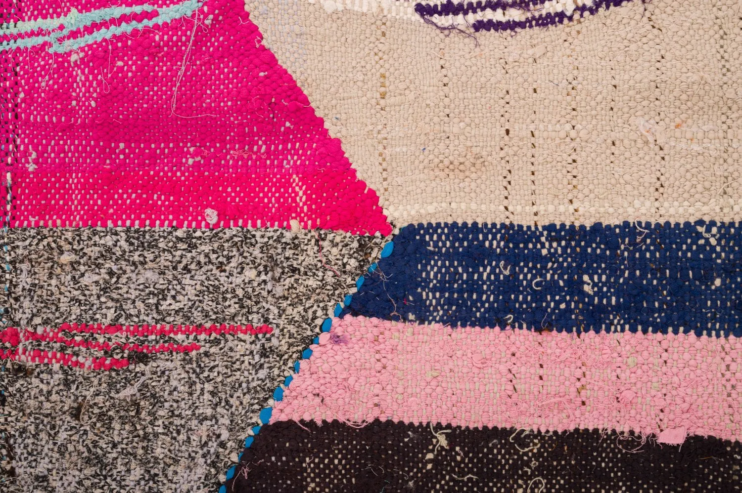 Koberec Berbere Marocký Boucherouite 125 x 260 cm