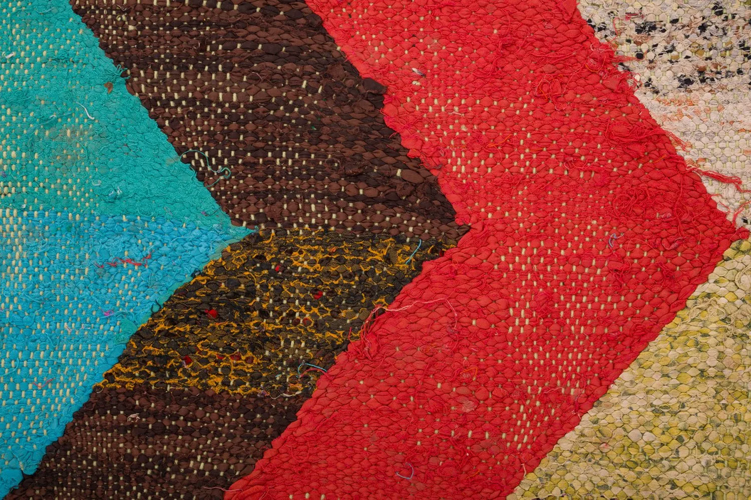 Koberec Berbere Marocký Boucherouite 135 x 265 cm