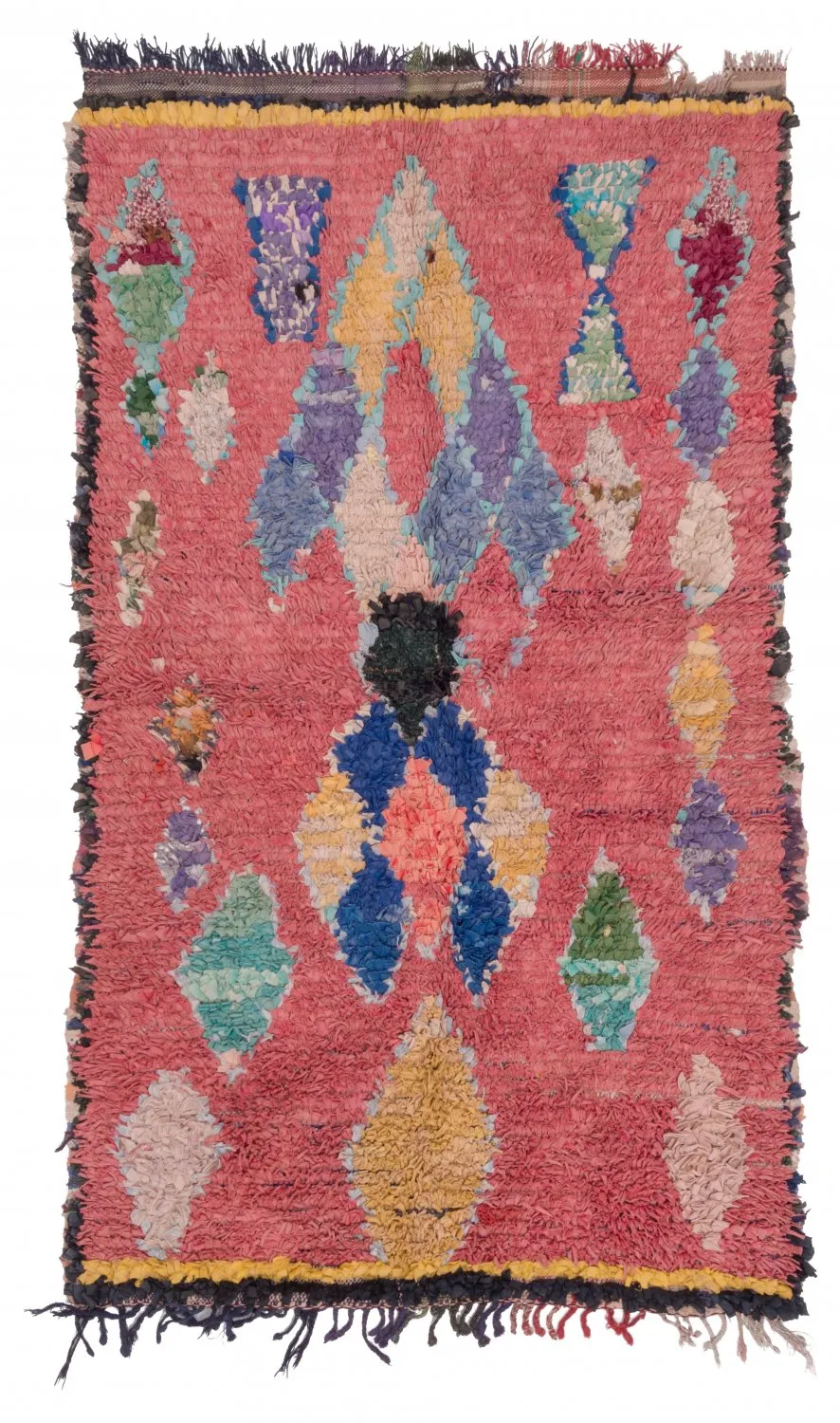 Marockansk Boucherouite-matta 325 x 130 cm