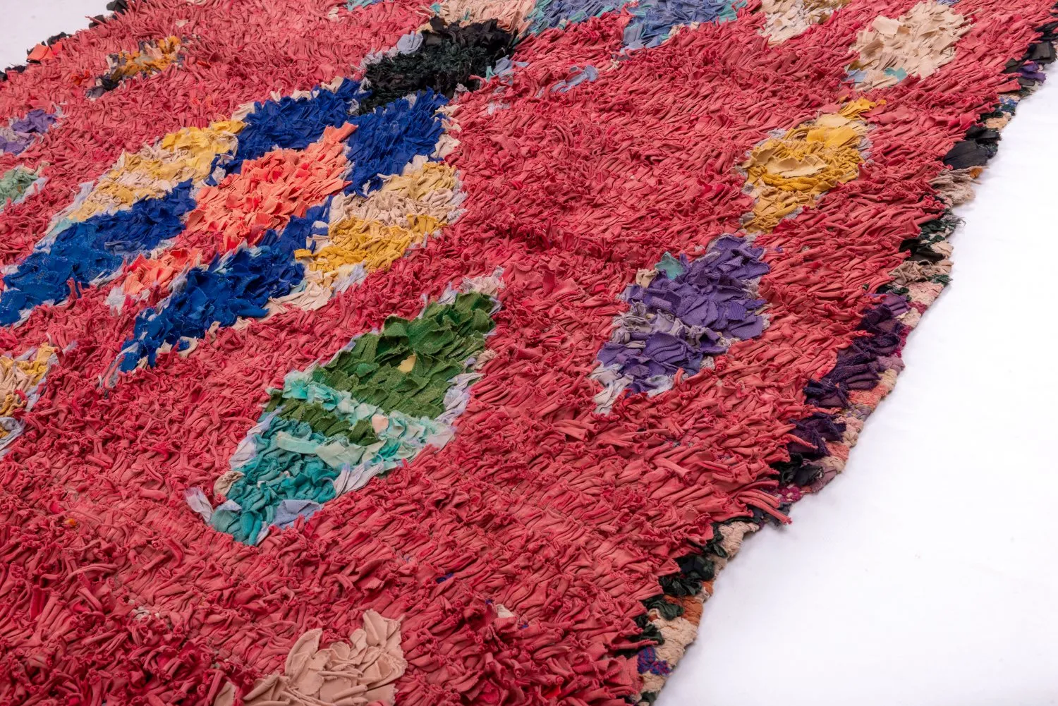 Marockansk Boucherouite-matta 325 x 130 cm