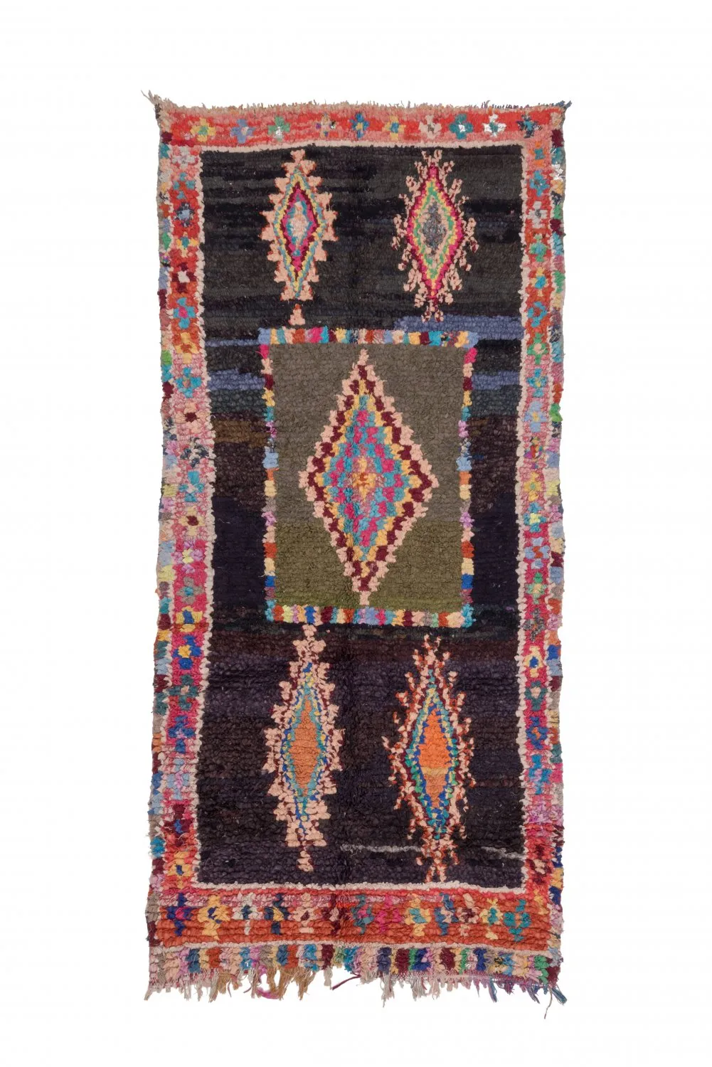 Marockansk Boucherouite-matta 280 x 130 cm