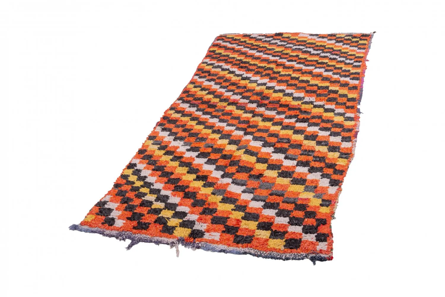 Marockansk Boucherouite-matta 240 x 110 cm