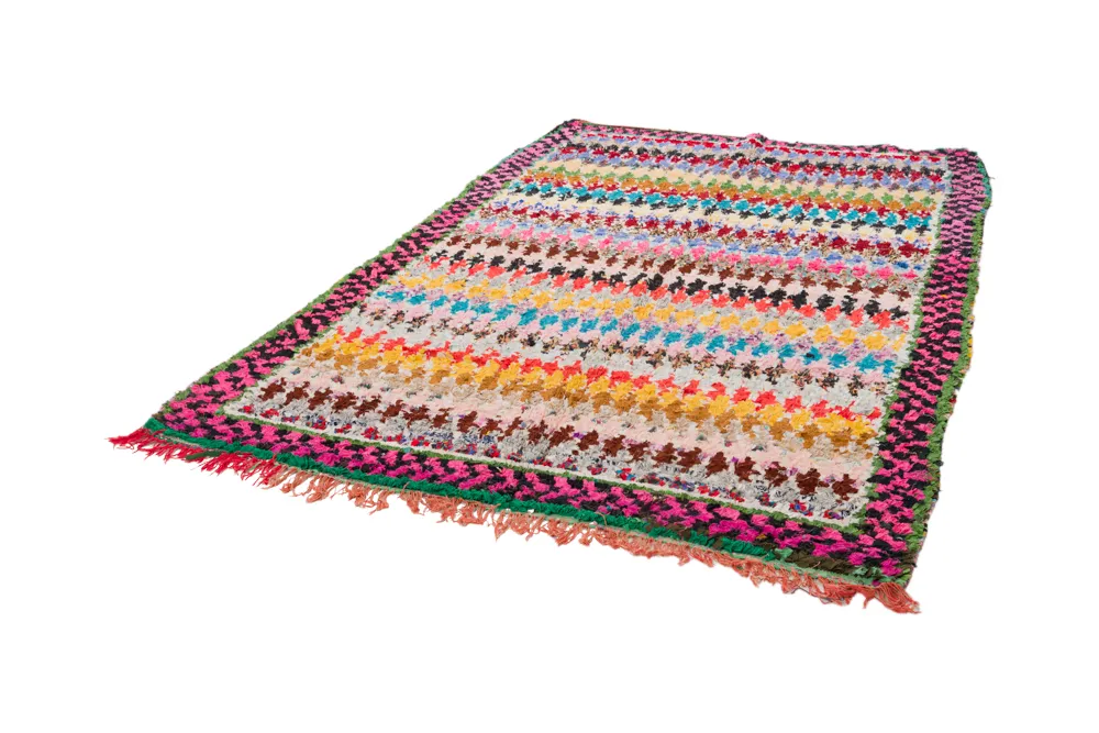 Koberec Berbere Marocký Boucherouite 250 x 160 cm