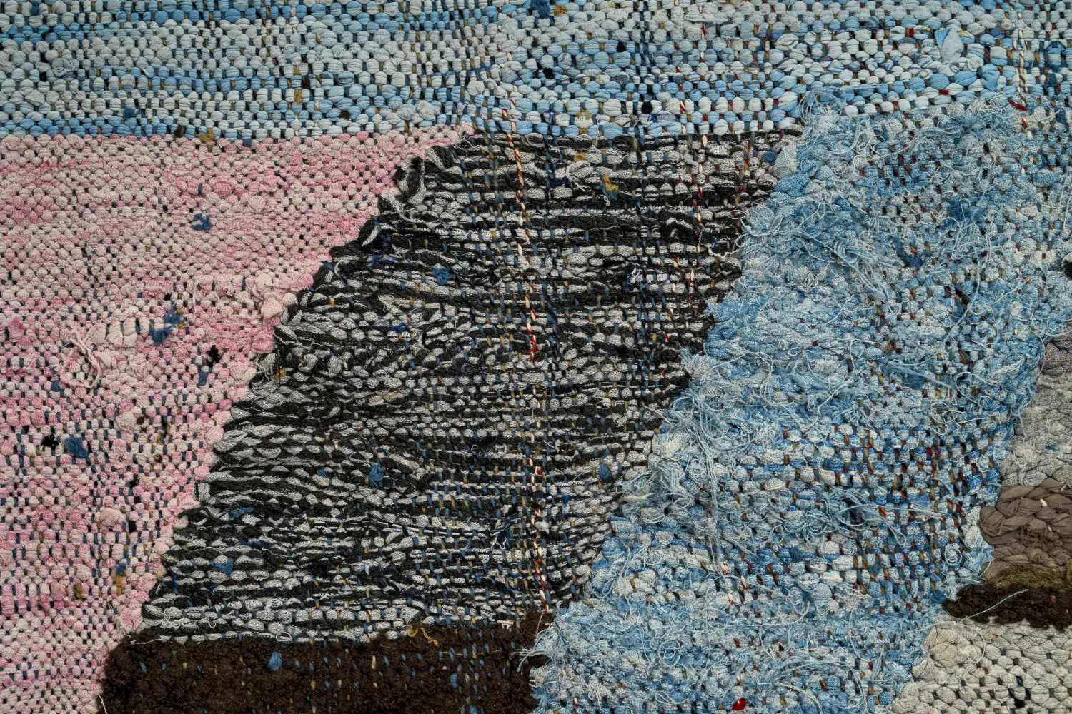 Koberec Berbere Marocký Boucherouite 140 x 255 cm